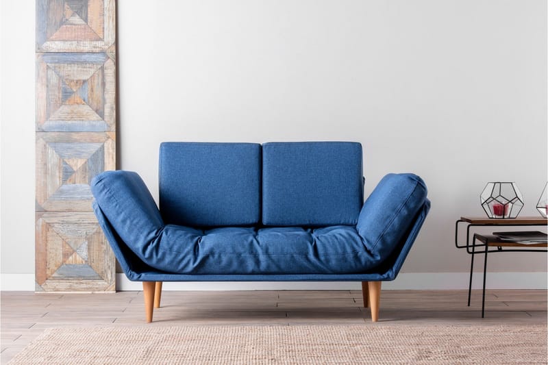 Mezonzo 3-Pers. Sovesofa - Blå - Møbler - Sofaer - Sovesofaer - 3 personers sovesofa
