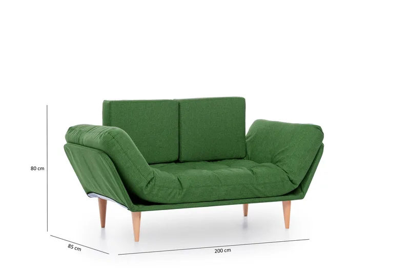 Mezonzo 3-Pers. Sovesofa - Grøn - Møbler - Sofaer - Sovesofaer - 3 personers sovesofa