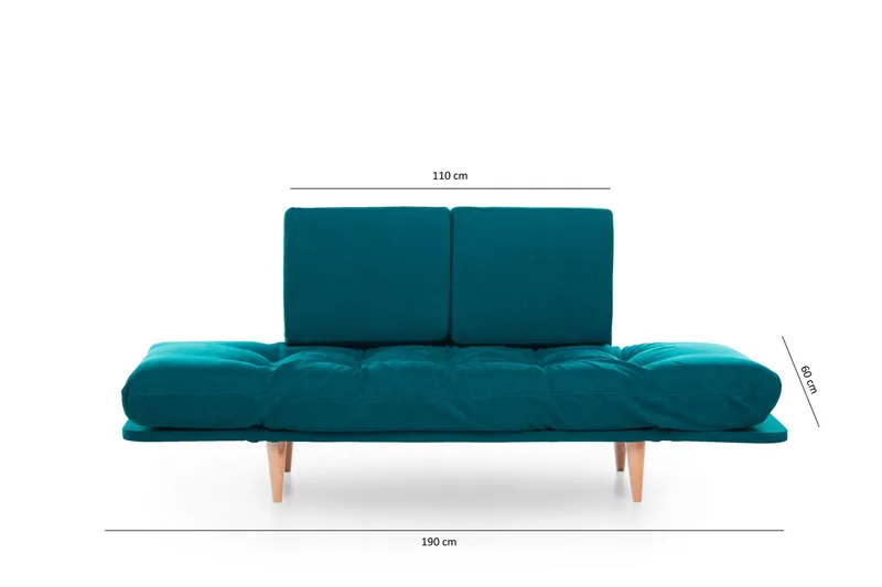 Mezonzo 3-Pers. Sovesofa - Grøn - Møbler - Sofaer - Sovesofaer - 3 personers sovesofa