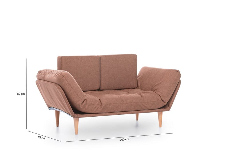 Mezonzo 3-Pers. Sovesofa - Brun - Møbler - Sofaer - Sovesofaer - 3 personers sovesofa