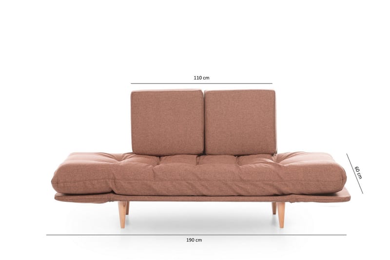 Mezonzo 3-Pers. Sovesofa - Brun - Møbler - Sofaer - Sovesofaer - 3 personers sovesofa