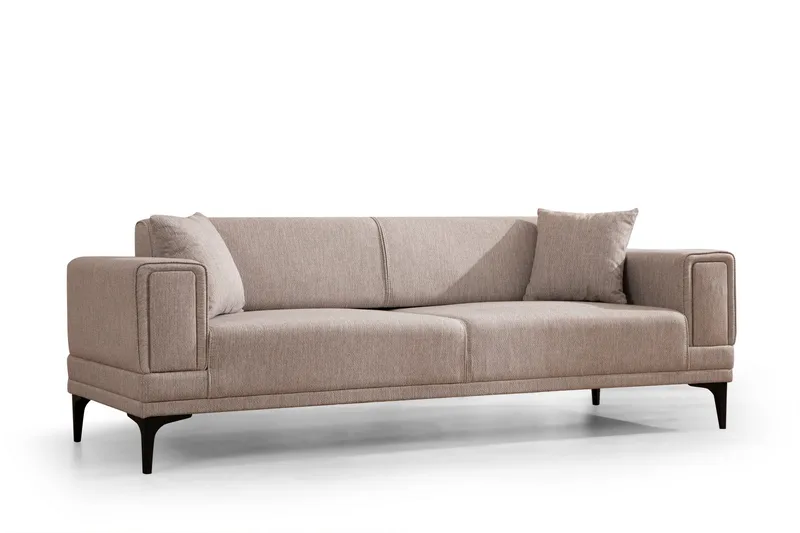 Naoko 3-Pers. Sovesofa, Lysebrun