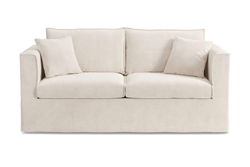 Travstad 3-personers sovesofa med HVILA topmadras 140x200 cm polyetherskum med vaskbart betræk, Beige