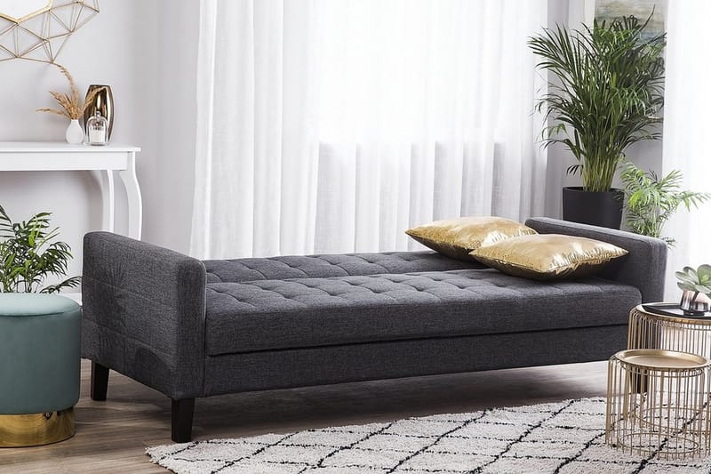 Vehkoo 3-personers Sovesofa 108x178 cm i Stof - Grå - Møbler - Sofaer - Sovesofaer - 3 personers sovesofa