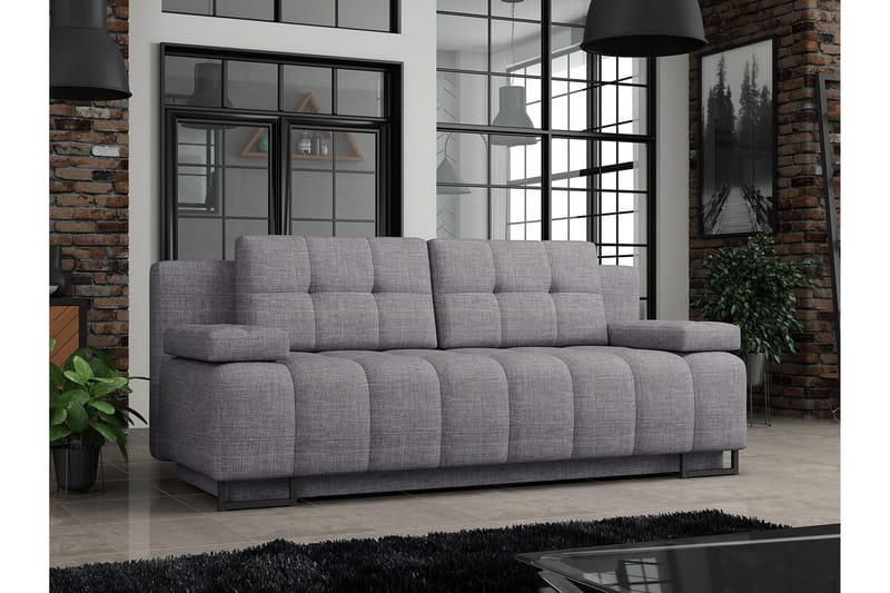 3-pers. Sovesofa - Grå - Møbler - Sofaer - Sovesofaer