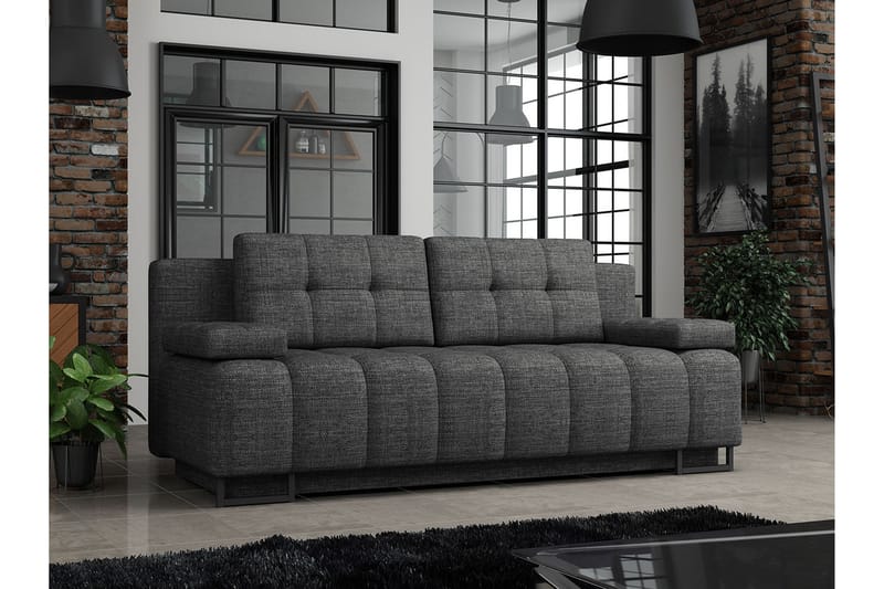 3-pers. Sovesofa - Grå - Møbler - Sofaer - Sovesofaer