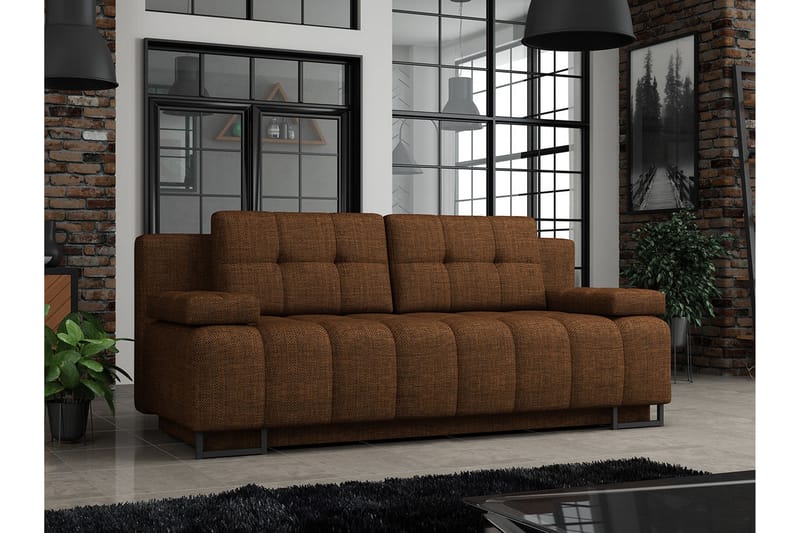 3-pers. Sovesofa - Brun - Sovesofaer - 3 personers sovesofa