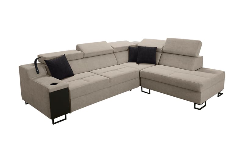 3-Pers. Sovesofa Højre - Beige - Møbler - Sofaer - Sovesofaer
