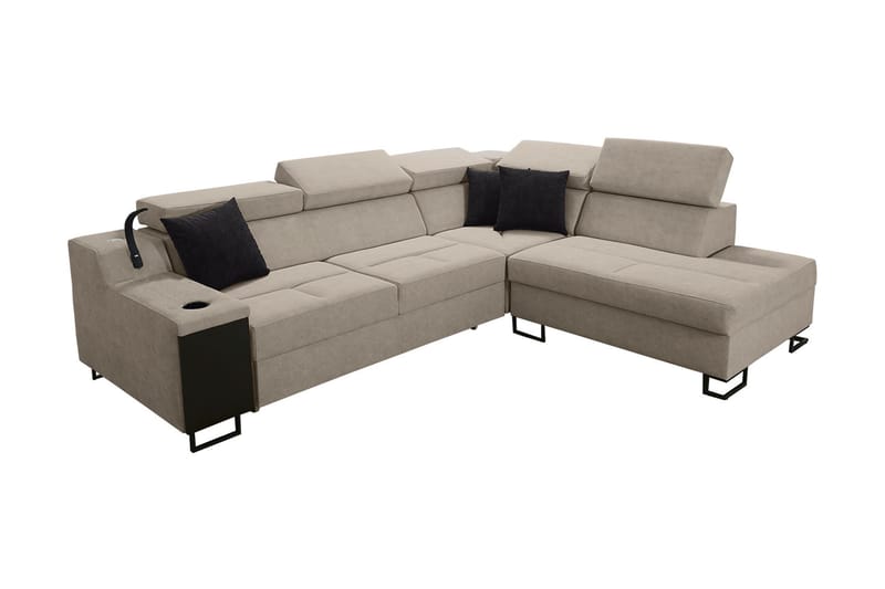 3-Pers. Sovesofa Højre - Beige - Sovesofaer