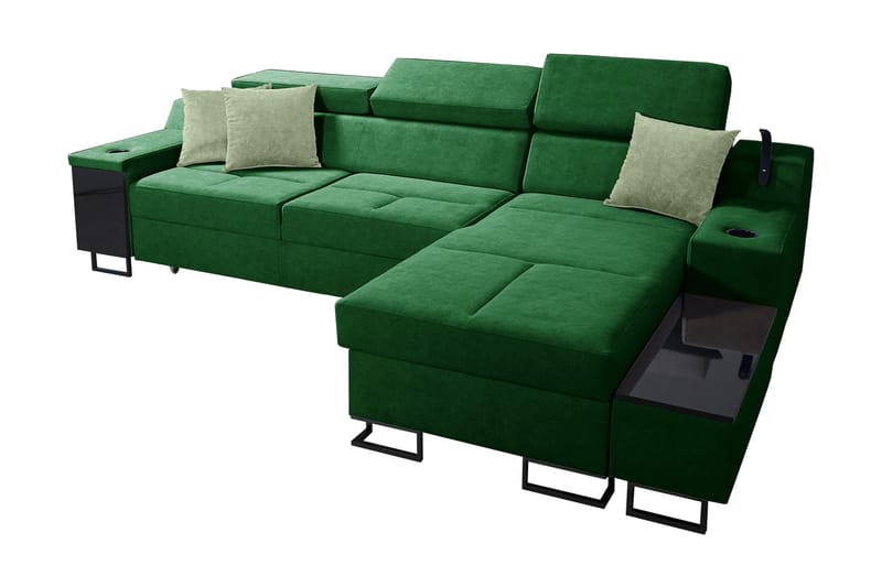 3-Pers. Sovesofa Højre - Grøn - Møbler - Sofaer - Sovesofaer