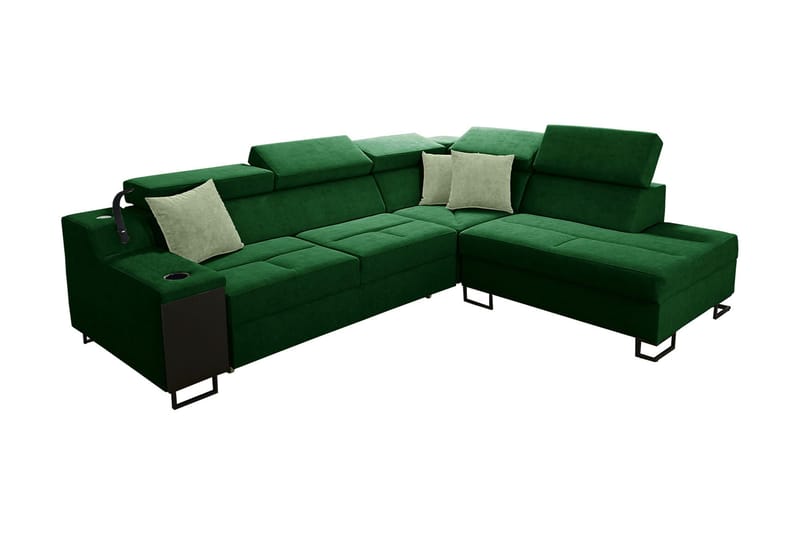 3-Pers. Sovesofa Højre - Grøn - Møbler - Sofaer - Sovesofaer
