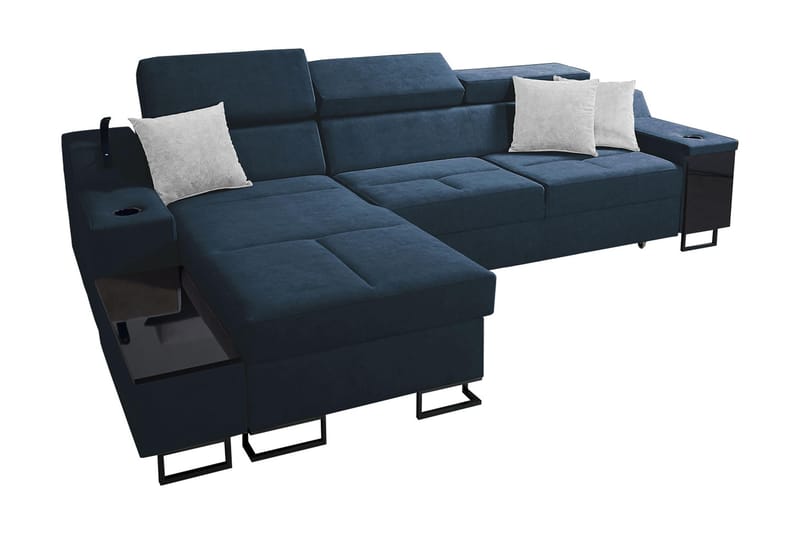 3-Pers. Sovesofa Venstre - Blå - Møbler - Sofaer - Sovesofaer