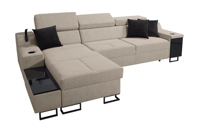 3-Pers. Sovesofa Venstre - Beige - Sovesofaer - Sovesofa chaiselong