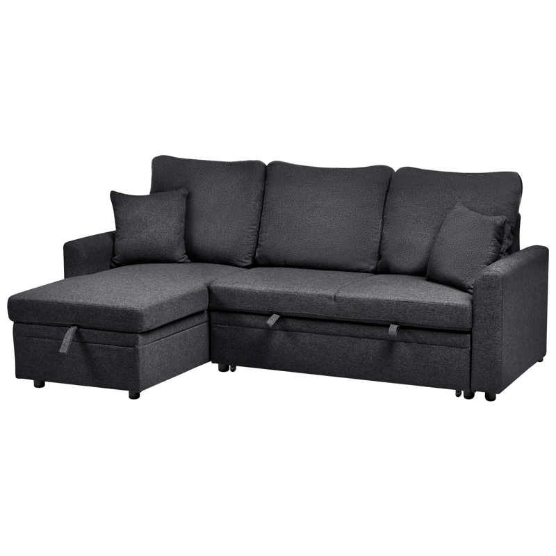 3-personers sofa Nassjo højrevendt - Sort - Møbler - Sofaer - Sovesofaer