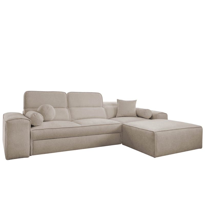 3-personers sovesofa med divan VITO Velo 623 Højrevendt, Beige