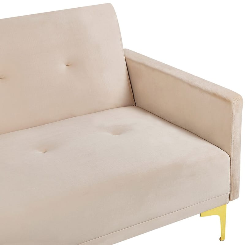 3-personers sofa Lucan - Beige, guld - Møbler - Sofaer - Sovesofaer