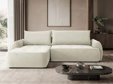 3-personers sovesofa med divan BUENO Cruz 09 Venstrevendt - Lys beige - Møbler - Sofaer - Sovesofaer