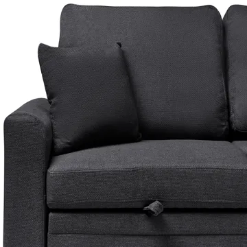 3-personers sofa Nassjo venstrevendt - Sort - Møbler - Sofaer - Sovesofaer
