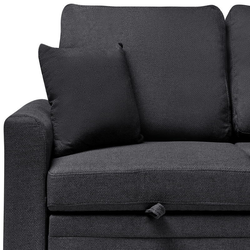 3-personers sofa Nassjo venstrevendt - Sort - Møbler - Sofaer - Sovesofaer