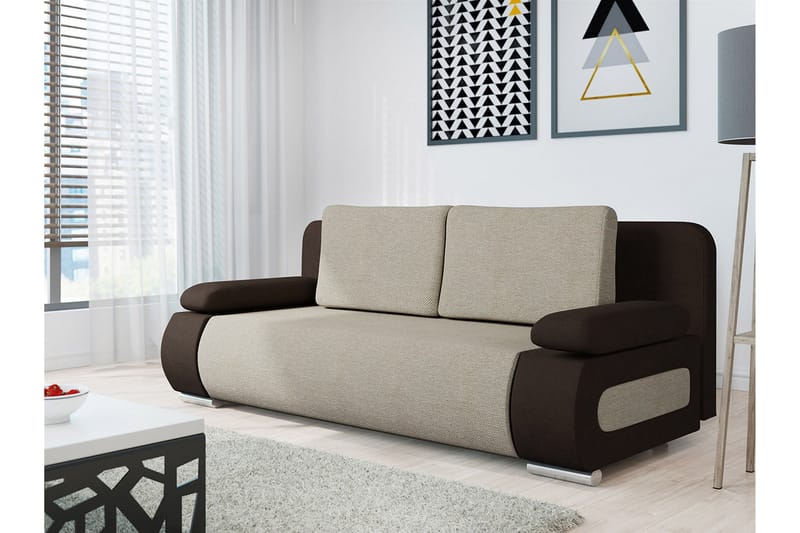 3-Pers. Sovesofa - Beige - Møbler - Sofaer - Sovesofaer