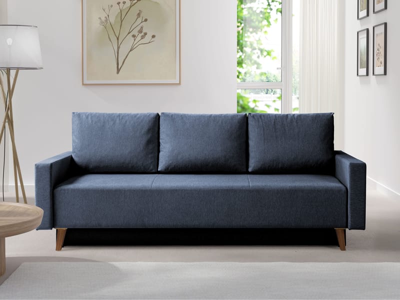 3-personers sovesofa OVIEDO Verita 76 - Blå - Møbler - Sofaer - Sovesofaer