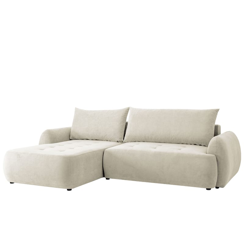 3-personers sovesofa med divan BUENO Cruz 09 Venstrevendt, Lys beige