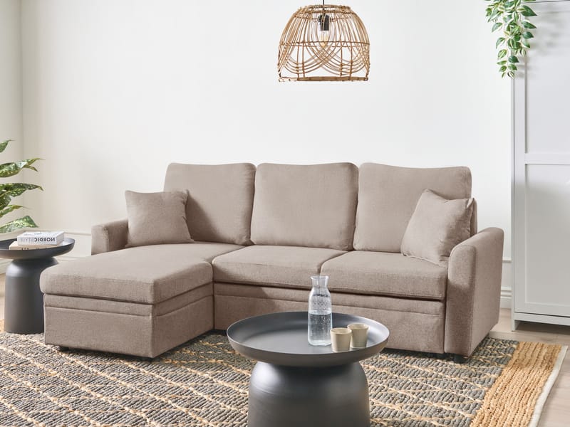 3-personers sofa Nassjo højrevendt - Lysebrun - Møbler - Sofaer - Sovesofaer