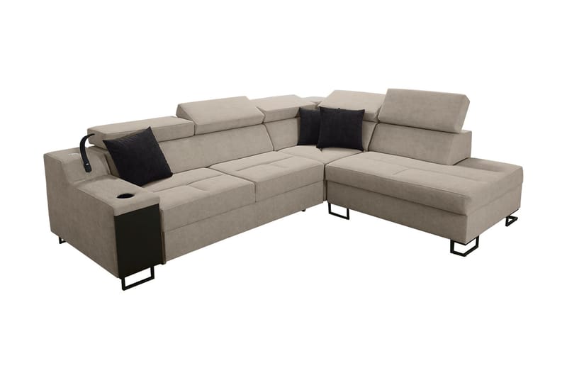 3-Pers. Sovesofa Højre, Beige