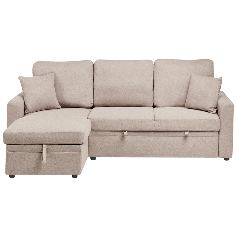 3-personers sofa Nassjo højrevendt, Lysebrun