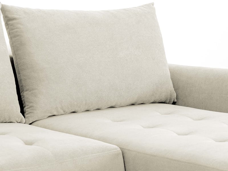 3-personers sovesofa med divan BUENO Cruz 15 Venstrevendt - Mørk beige - Møbler - Sofaer - Sovesofaer