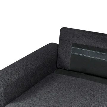 3-personers sofa Nassjo højrevendt - Sort - Møbler - Sofaer - Sovesofaer