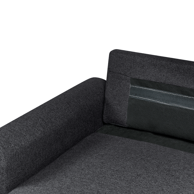3-personers sofa Nassjo højrevendt - Sort - Møbler - Sofaer - Sovesofaer