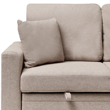 3-personers sofa Nassjo venstrevendt - Lysebrun - Møbler - Sofaer - Sovesofaer