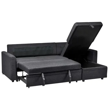 3-personers sofa Nassjo venstrevendt - Sort - Møbler - Sofaer - Sovesofaer