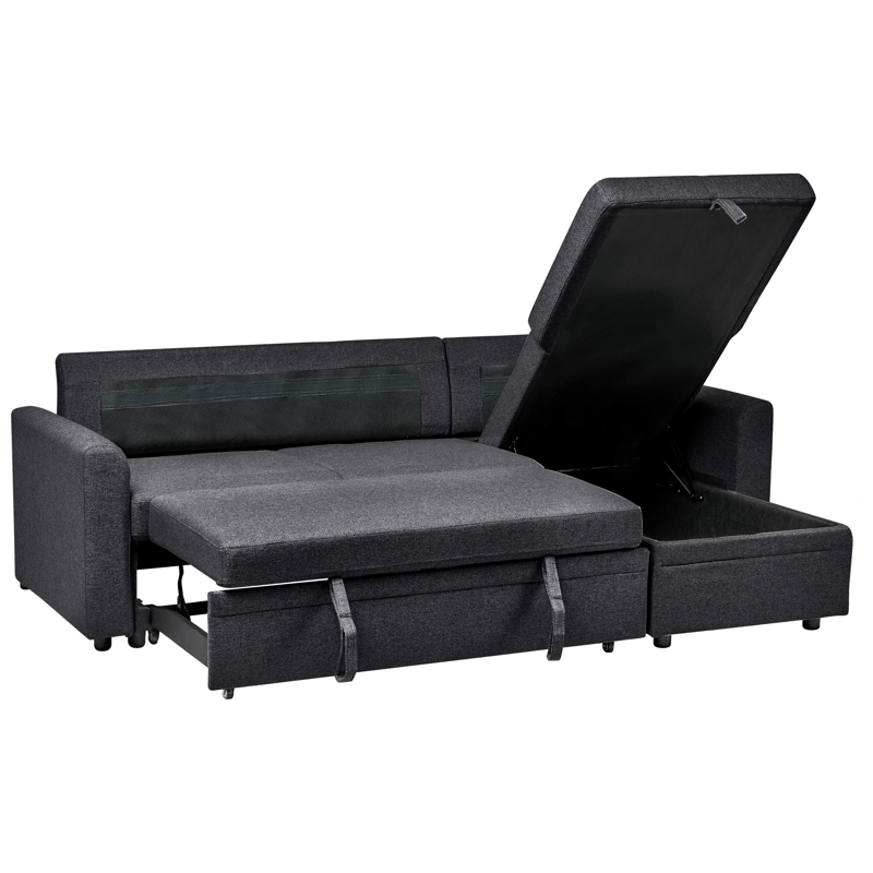 3-personers sofa Nassjo venstrevendt - Sort - Møbler - Sofaer - Sovesofaer