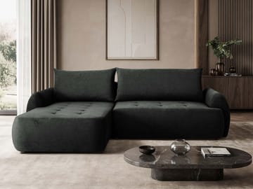 3-personers sovesofa med divan BUENO Cruz 97 Venstrevendt - Mørkegrå - Møbler - Sofaer - Sovesofaer