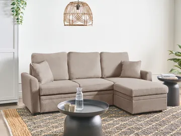 3-personers sofa Nassjo venstrevendt - Lysebrun - Møbler - Sofaer - Sovesofaer