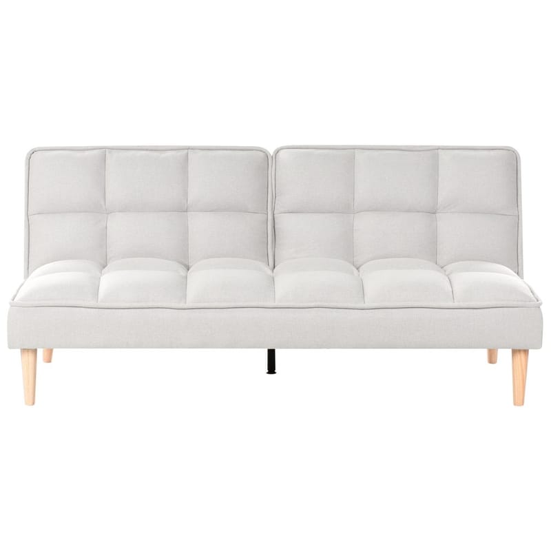 3-personers sofa Siljan, Hvid, lyst træ