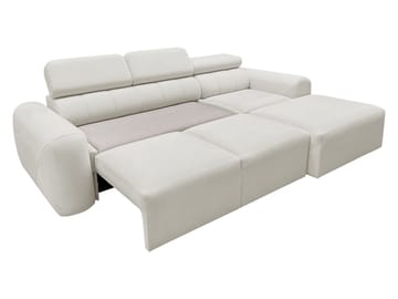 3-personers sovesofa med divan VOLARE Velo 621 Højrevendt - Hvid - Møbler - Sofaer - Sovesofaer
