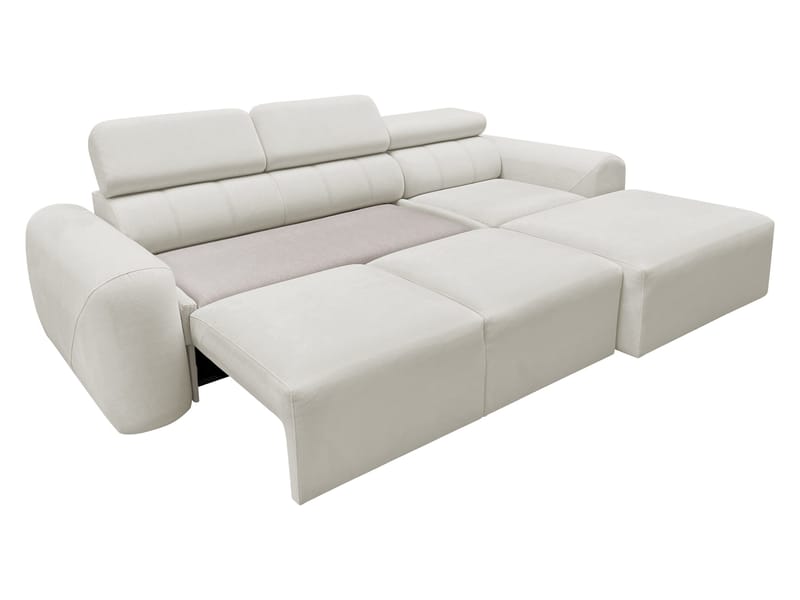3-personers sovesofa med divan VOLARE Velo 621 Højrevendt - Hvid - Møbler - Sofaer - Sovesofaer