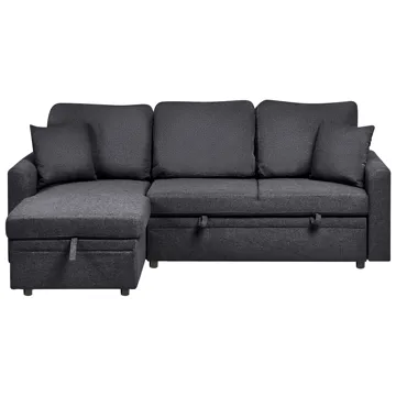 3-personers sofa Nassjo højrevendt - Sort - Møbler - Sofaer - Sovesofaer