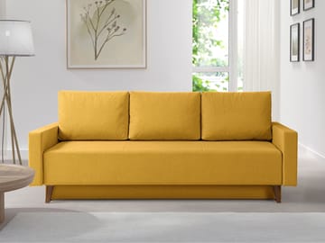 3-personers sovesofa OVIEDO Verita 53 - Gul - Møbler - Sofaer - Sovesofaer