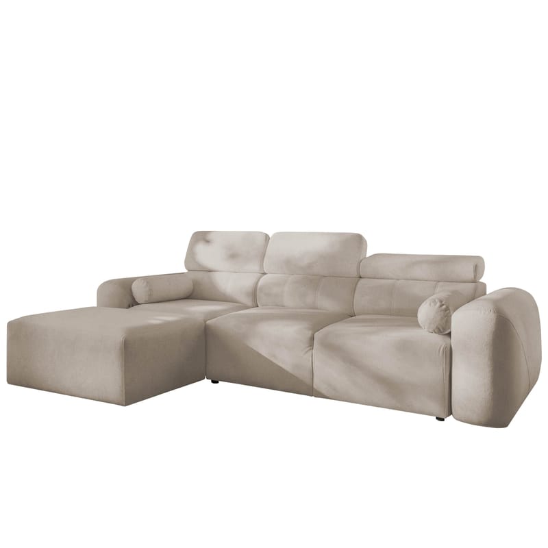 3-personers sovesofa med divan VOLARE Velo 623 Venstrevendt, Beige