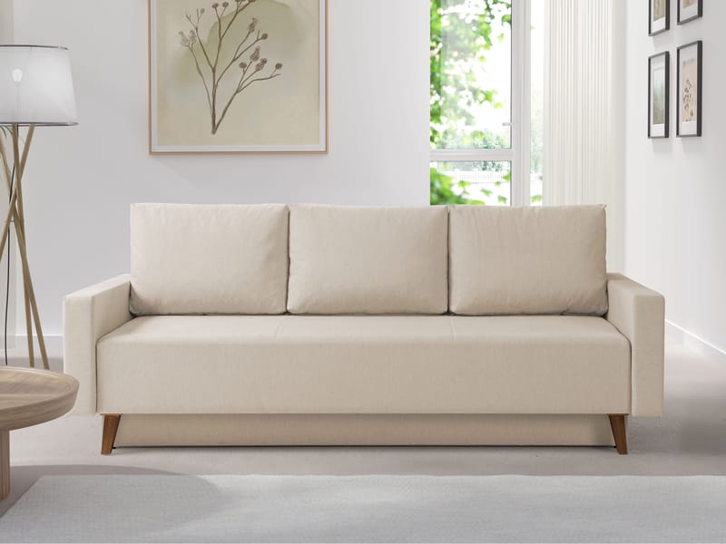 3-personers sovesofa OVIEDO Verita 03 - Beige - Møbler - Sofaer - Sovesofaer