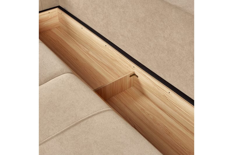 3-personers sofa Innvik - Brun, 213x156 cm - Møbler - Sofaer - Sovesofaer