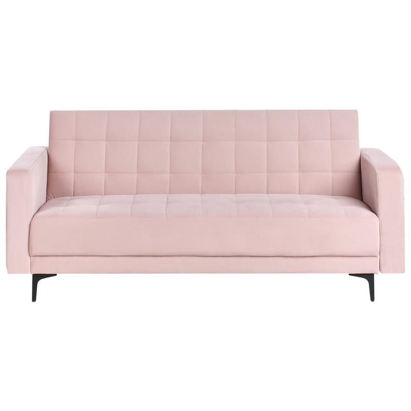 3-personers sofa Aberdeen - Rosa, Sort/Fløjl - Møbler - Sofaer - Sofagrupper