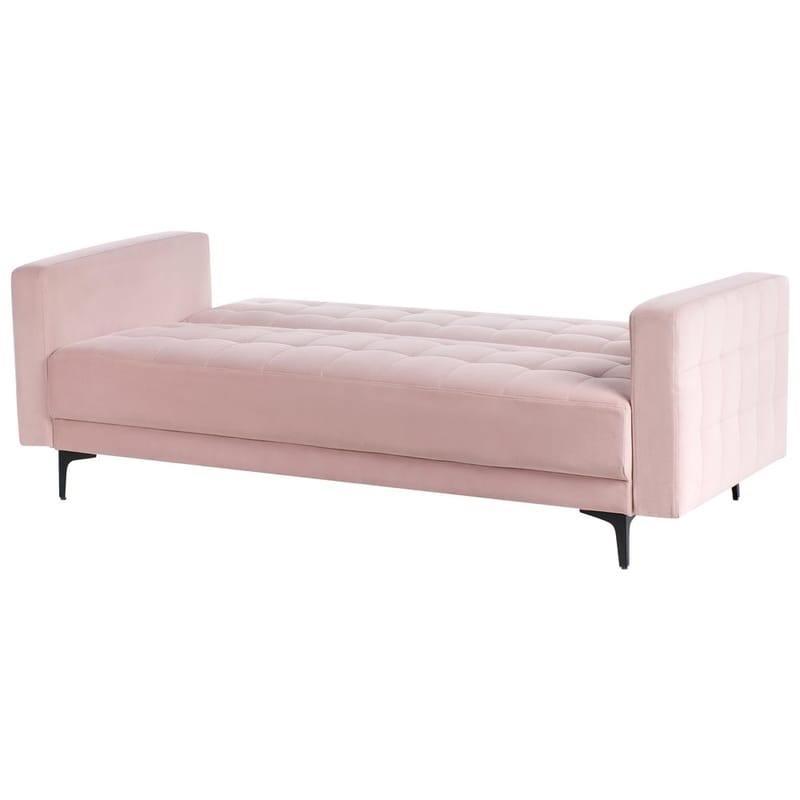 3-personers sofa Aberdeen - Rosa, Sort/Fløjl - Møbler - Sofaer - Sofagrupper