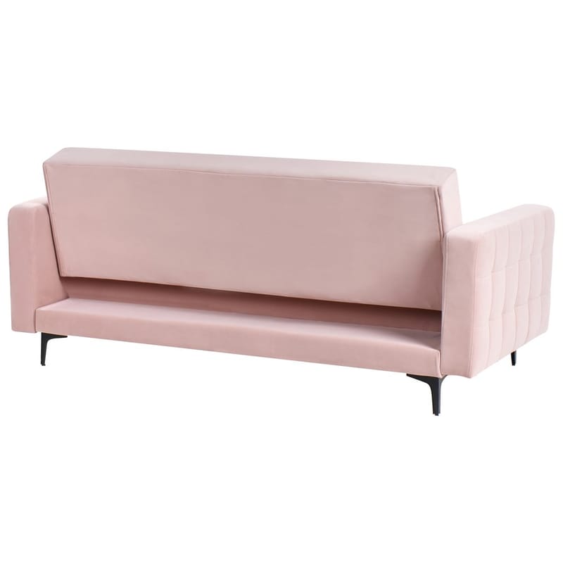 3-personers sofa Aberdeen - Rosa, Sort/Fløjl - Møbler - Sofaer - Sofagrupper