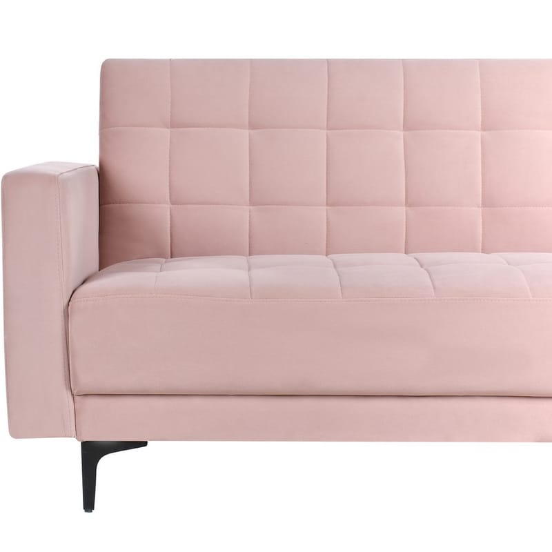 3-personers sofa Aberdeen - Rosa, Sort/Fløjl - Møbler - Sofaer - Sofagrupper
