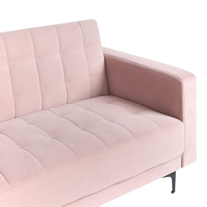 3-personers sofa Aberdeen - Rosa, Sort/Fløjl - Møbler - Sofaer - Sofagrupper